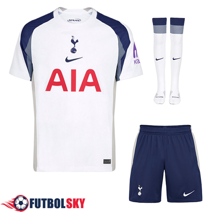 Camisetas Futbol Tottenham Hotspurs Primera (Cortos + Calcetines) 2025/2026