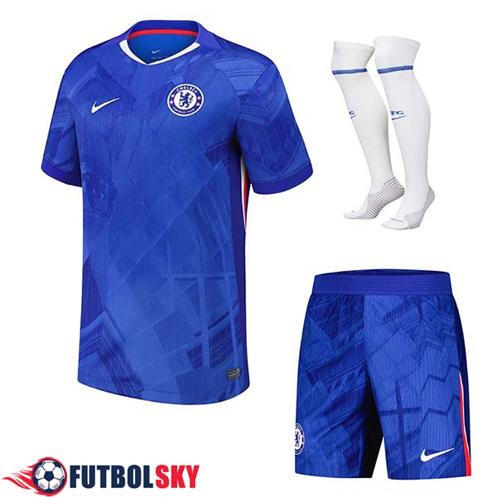 Camisetas Futbol Chelsea Primera (Cortos + Calcetines) 2025/2026