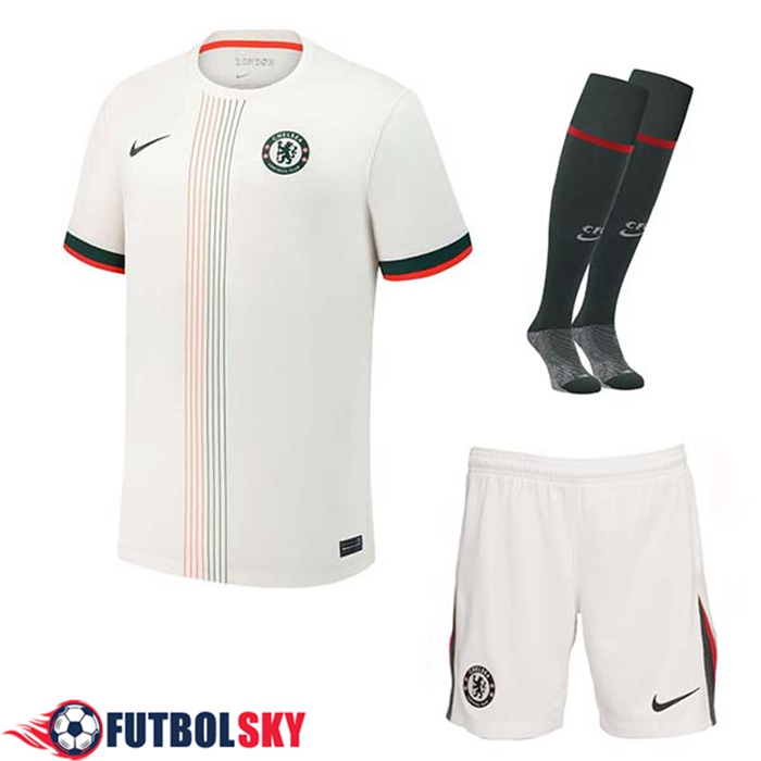 Camisetas Futbol Chelsea Segunda (Cortos + Calcetines) 2025/2026