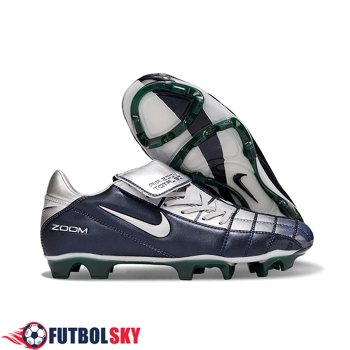 Nike Botas De Fútbol T90 FG Azul/Gris