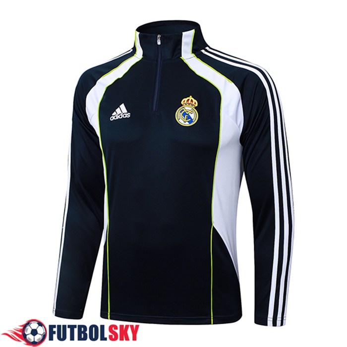 Sudadera De Entrenamiento Real Madrid Azul/Blanco/Verde 2025/2026