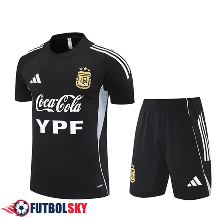 Camiseta Entrenamiento Argentina Negro/Blanco/Gris 2025/2026