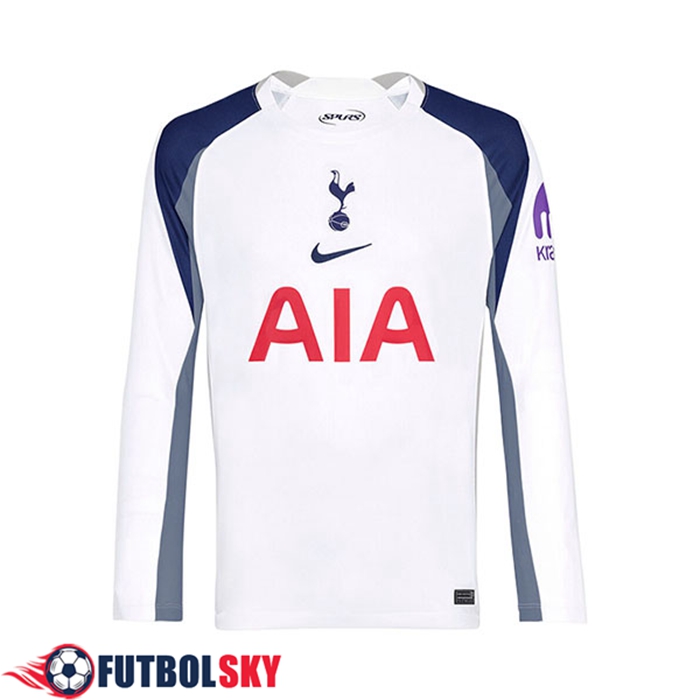 Nueva Camisetas De Futbol Tottenham Hotspurs Manga Largas Primera 2025/2026