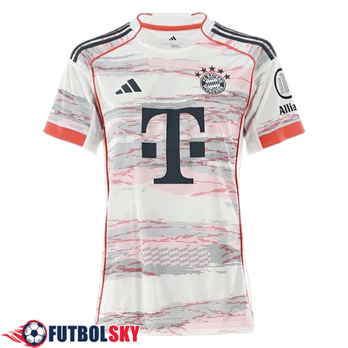 Nueva Camisetas De Futbol Bayern Munich Mujer Segunda 2025/2026