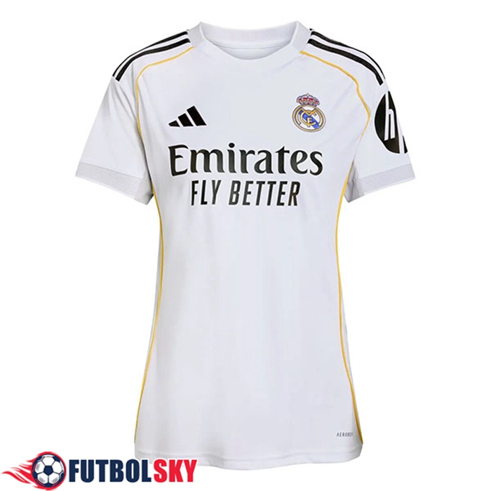 Nueva Camisetas De Futbol Real Madrid Mujer Primera 2025/2026