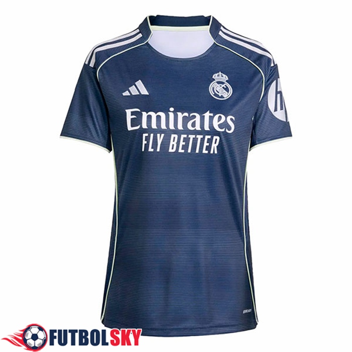 Nueva Camisetas De Futbol Real Madrid Mujer Segunda 2025/2026