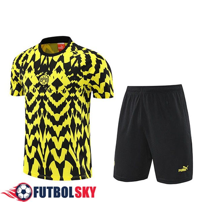 Camiseta Entrenamiento Dortmund Negro/Amarillo 2025/2026 -03