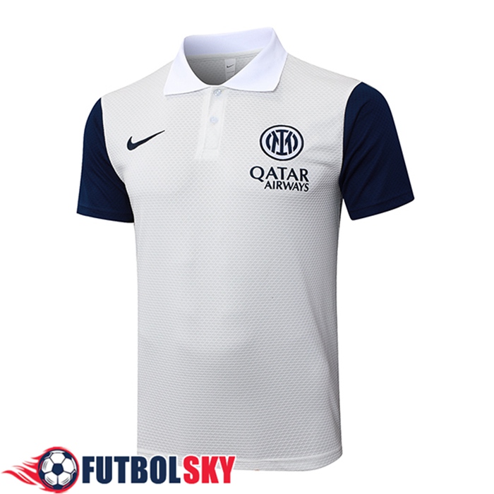 Camiseta Polo Inter Milan Blanco/Azul 2025/2026