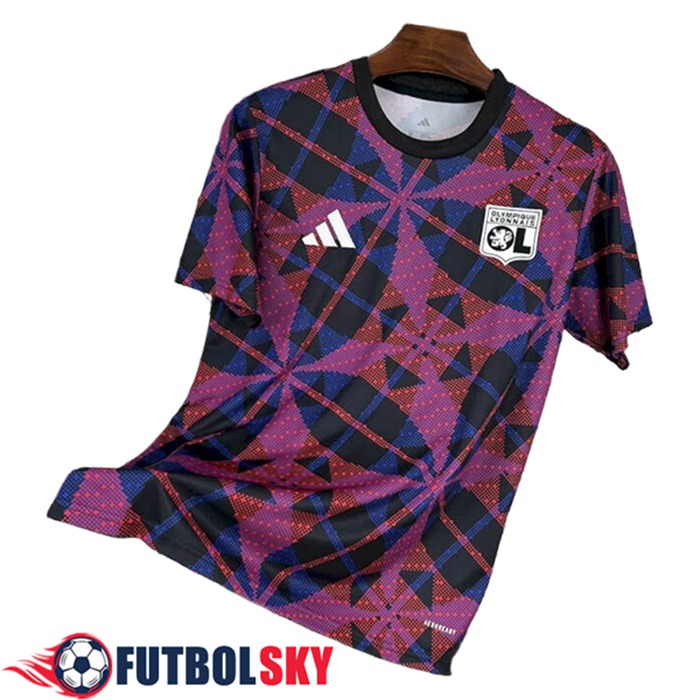 Camiseta Entrenamiento lyon Violeta/Negro 2025/2026