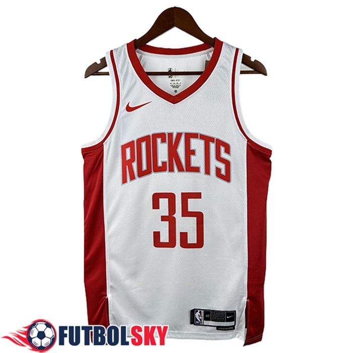 Camisetas NBA Houston Rockets (DURANT #35) 2025/26 Blanco/Rojo -02