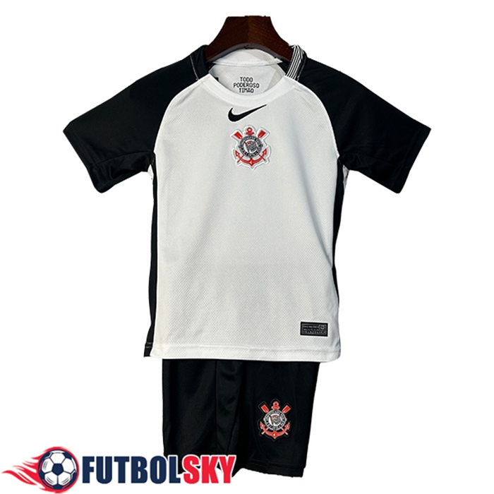 Nueva Camisetas De Futbol Corinthians Ninos Primera 2025/2026