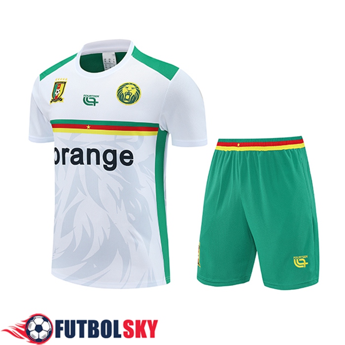Camiseta Entrenamiento Camerún Blanco/Verde 2025/2026
