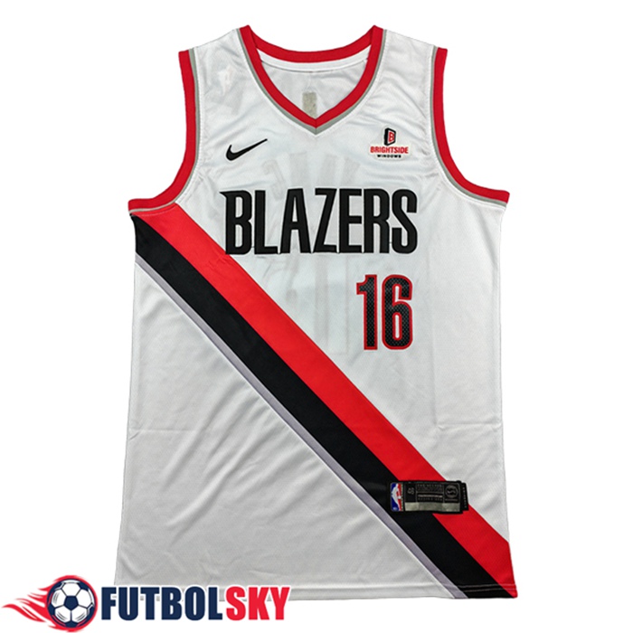 Camisetas NBA Portland Trail Blazers (YANG #16) 2025/26 Blanco/Rojo/Negro