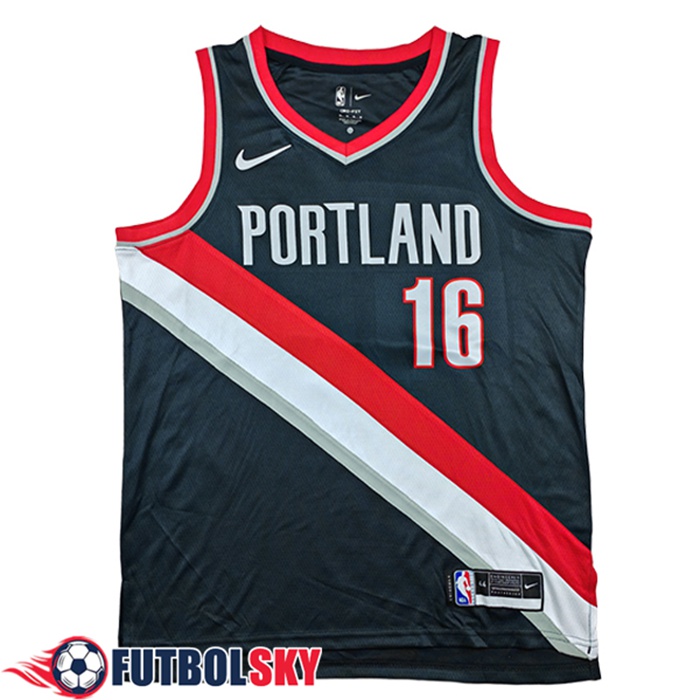 Camisetas NBA Portland Trail Blazers (YANG #16) 2025/26 Negro/Rojo