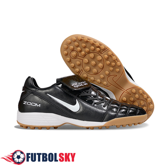 Nike Botas De Fútbol NIKE T90 TF Negro/Blanco -02