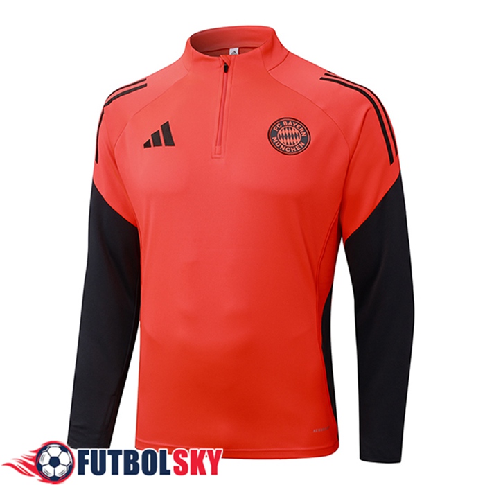 Sudadera De Entrenamiento Bayern Munich Naranja/Negro 2025/2026