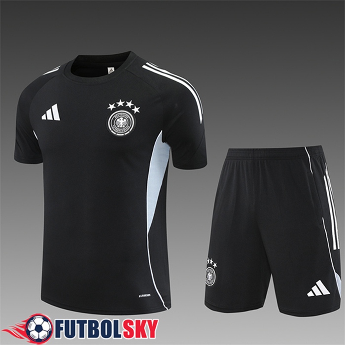Camiseta Entrenamiento Alemania Ninos Negro/Gris 2025/2026