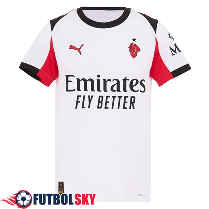 Nueva Camisetas De Futbol AC Milan Mujer Segunda 2025/2026