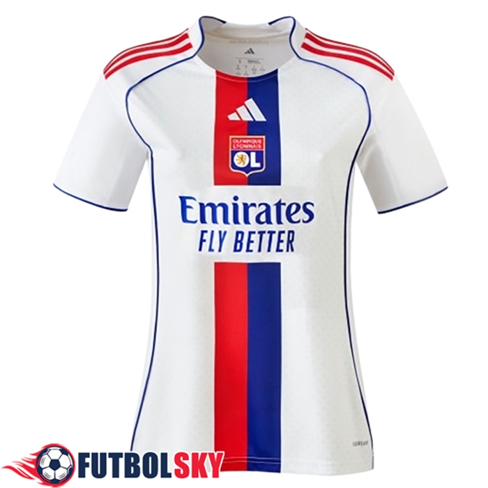 Nueva Camisetas De Futbol lyon Mujer Primera 2025/2026
