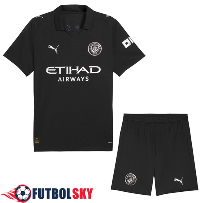 Camisetas Futbol Manchester City Segunda + Cortos 2025/2026