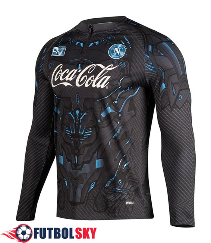 Sudadera De Entrenamiento SSC Napoli Negro/Azul 2025/2026