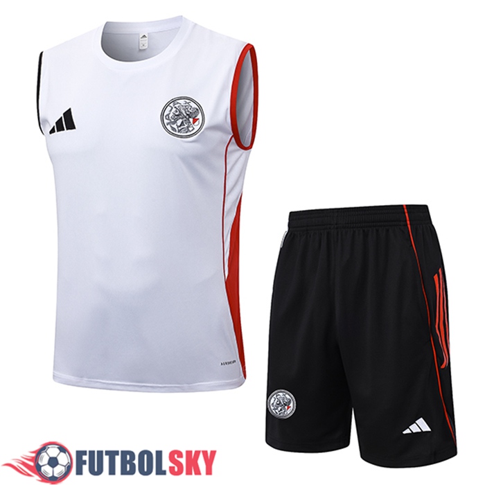 Camiseta Entrenamiento sin mangas Ajax Blanco/Rojo 2025/2026