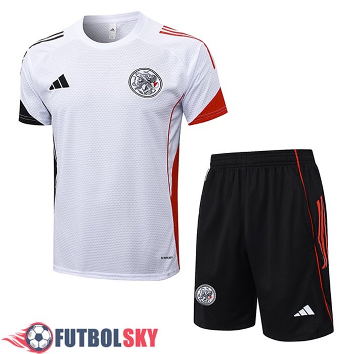 Camiseta Entrenamiento Ajax Blanco/Negro/Rojo 2025/2026 -02