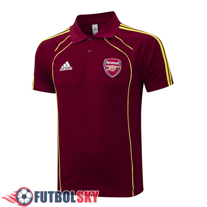 Camiseta Polo Arsenal Rojo/Amarillo 2025/2026 -02