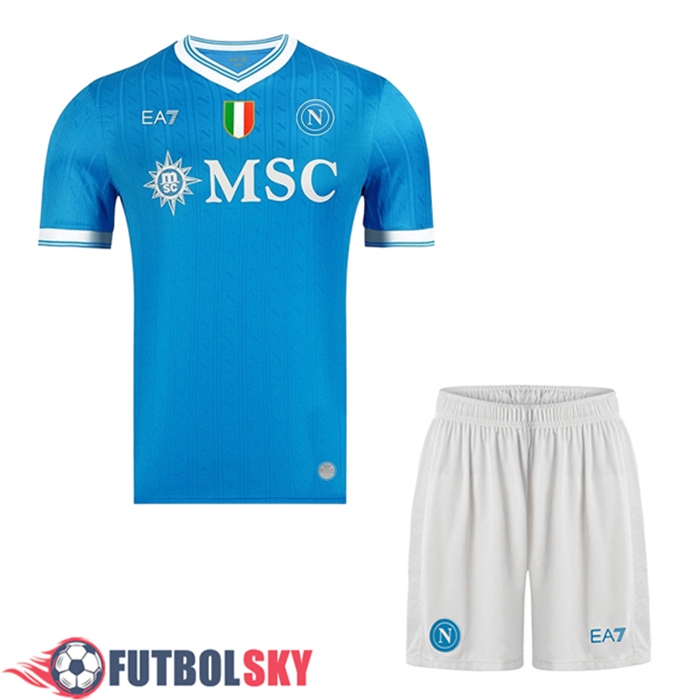 Camisetas Futbol SSC Napoli Primera + Cortos 2025/2026