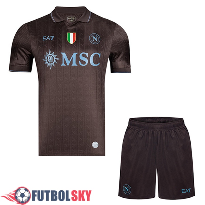 Camisetas Futbol SSC Napoli Tercera + Cortos 2025/2026
