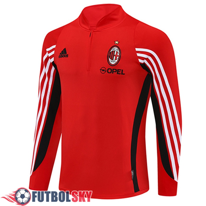 Sudadera De Entrenamiento AC Milan Rojo/Negro/Blanco 2025/2026