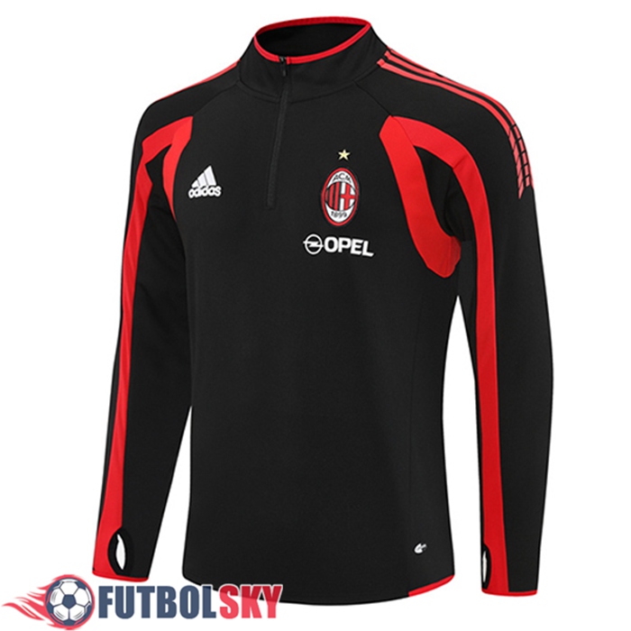 Sudadera De Entrenamiento AC Milan Negro/Rojo 2025/2026 -02