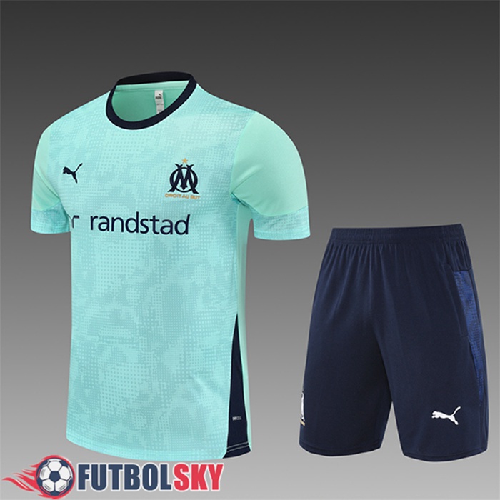 Camiseta Entrenamiento sin mangas Marsella Ninos Verde/Negro 2025/2026