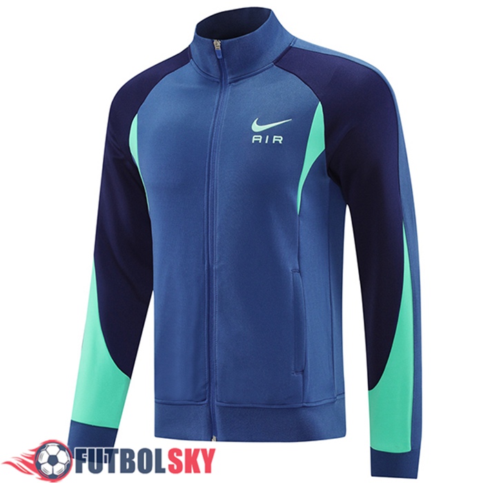 Chaquetas Futbol Nike Azul/Verde 2025/2026 -02