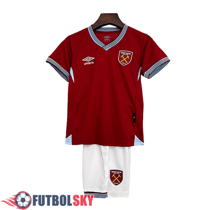 Nueva Camisetas De Futbol West Ham Ninos Primera 2025/2026