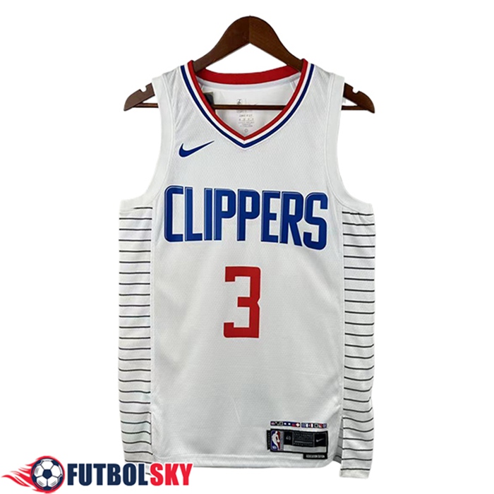 Camisetas De Futbol Los Angeles Clippers (PAUL #3) 2025/26 Blanco