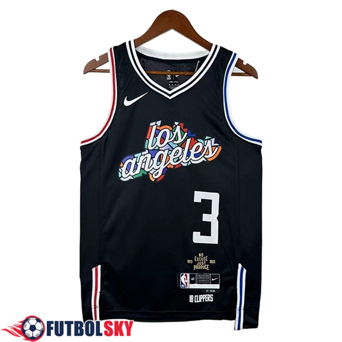 Camisetas De Futbol Los Angeles Clippers (PAUL #3) 2025/26 Negro