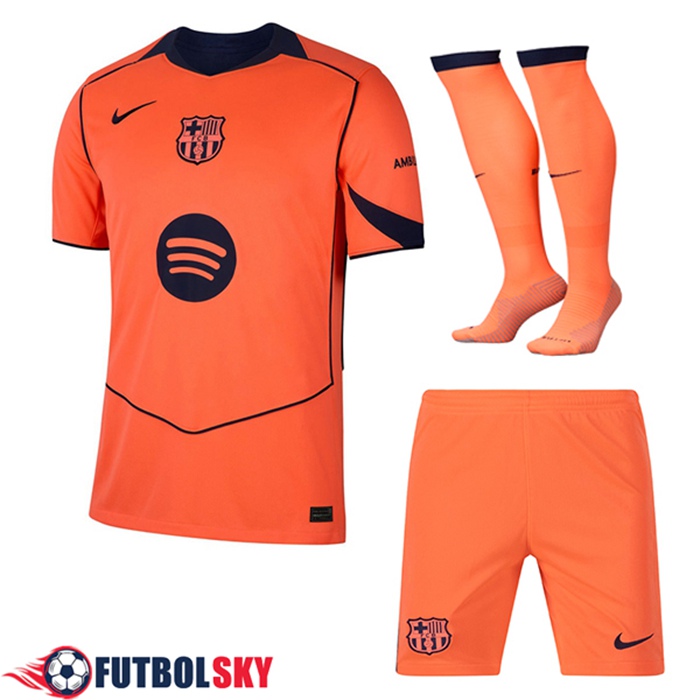 Camisetas Futbol FC Barcelona Tercera (Cortos + Calcetines) 2025/2026