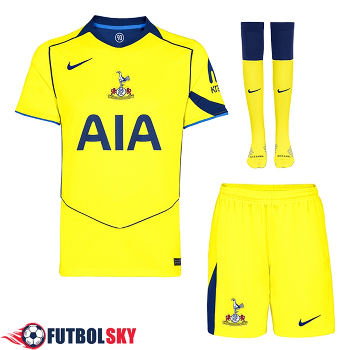 Camisetas Futbol Tottenham Hotspurs Tercera (Cortos + Calcetines) 2025/2026