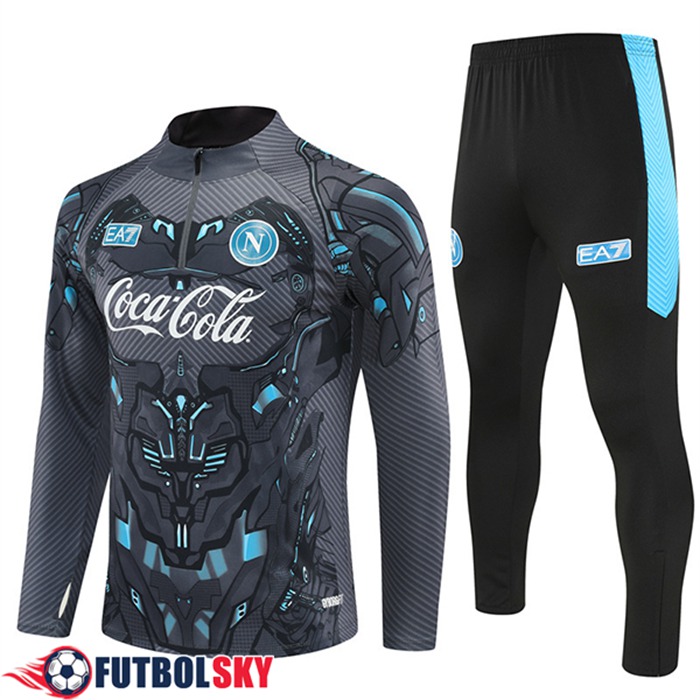 Chandal Equipos De Futbol SSC Napoli Gris/Azul 2025/2026