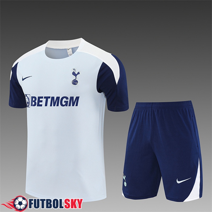 Camiseta Entrenamiento Tottenham Hotspur Ninos Gris/Azul/Blanco 2025/2026