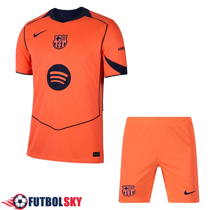 Nueva Camisetas De Futbol Barcelona Ninos Tercera 2025/2026