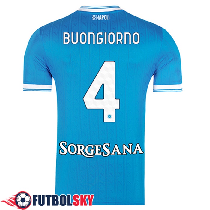Camisetas De Futbol SSC Napoli (BUONGIORNO #4) 2025/2026 Primera