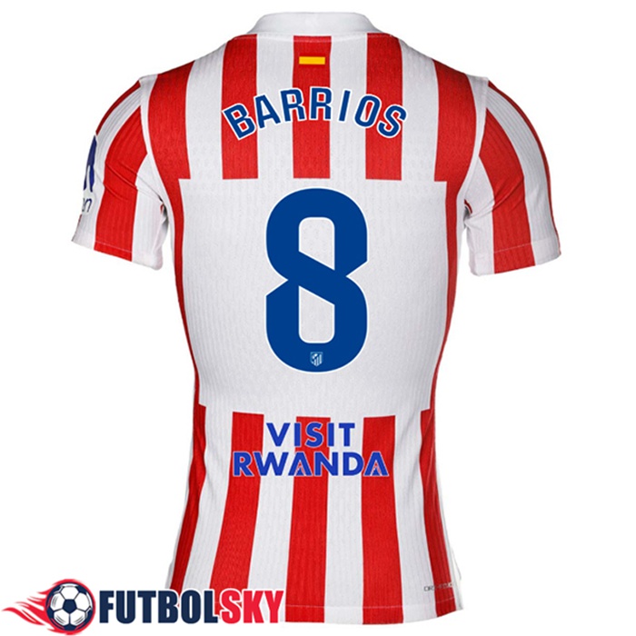 Camisetas De Futbol Atletico Madrid (BARRIOS #8) 2025/2026 Primera