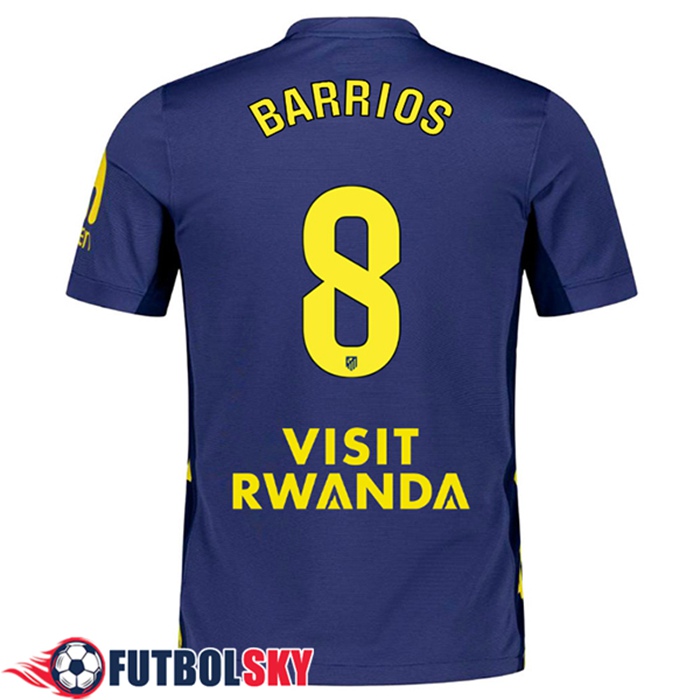 Camisetas De Futbol Atletico Madrid (BARRIOS #8) 2025/2026 Segunda