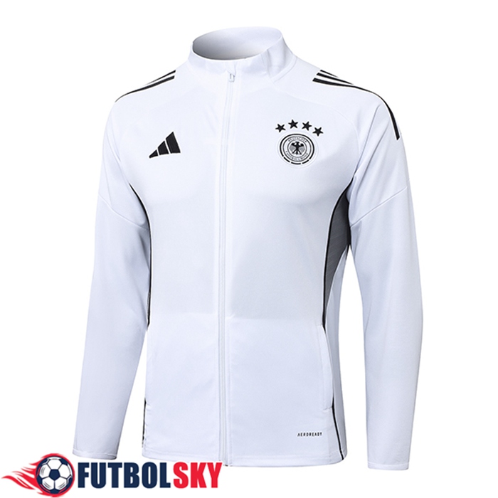 Chaquetas Futbol Alemania Blanco/Gris 2025/2026