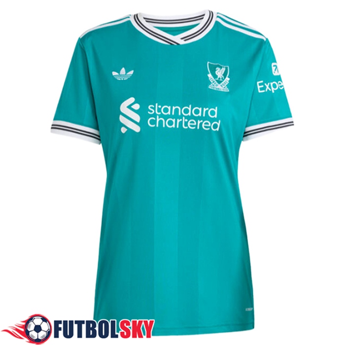 Nueva Camisetas De Futbol FC Liverpool Mujer Tercera 2025/2026