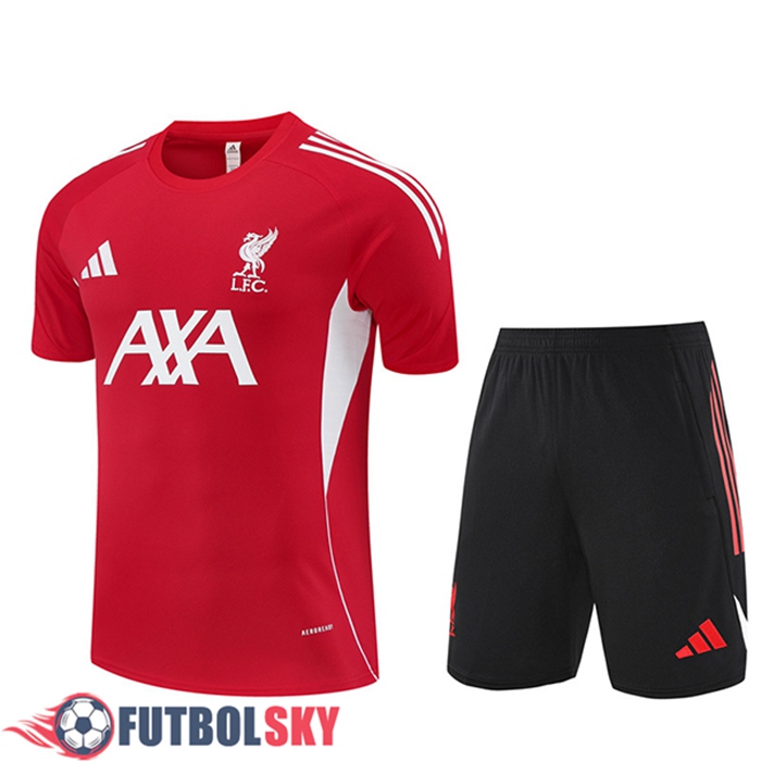 Camiseta Entrenamiento FC Liverpool Rojo/Blanco 2025/2026