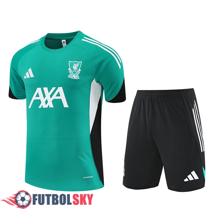Camiseta Entrenamiento FC Liverpool Verde/Blanco/Negro 2025/2026