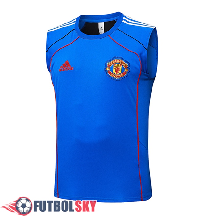 Chalecos De Futbol Manchester United Azul/Rojo 2025/2026
